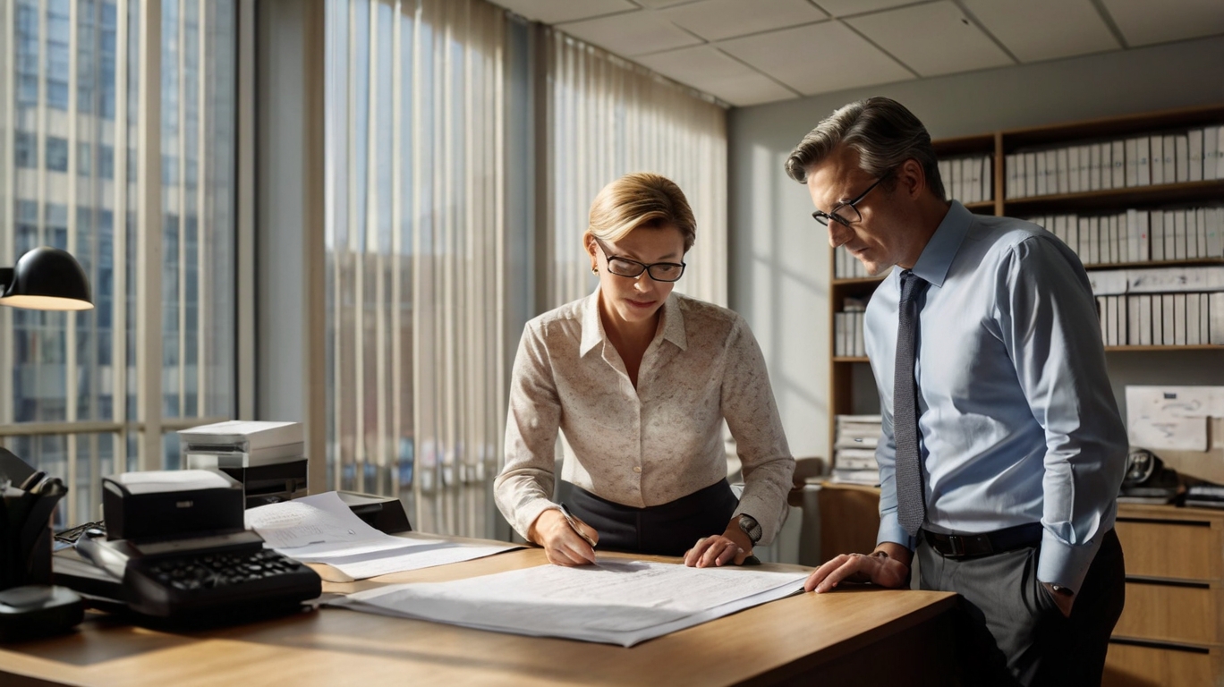Professionnels d'audit en réunion